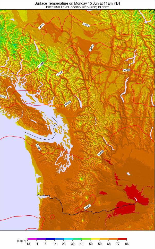 Washington / Vancouver weather map - click to go back to main thumbnail page