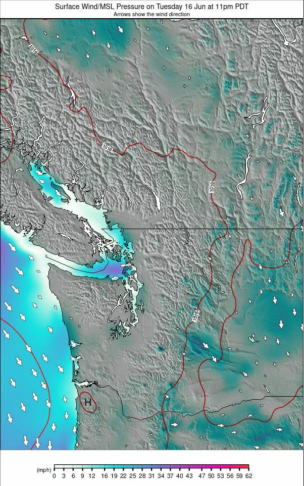 Washington / Vancouver weather map - click to go back to main thumbnail page