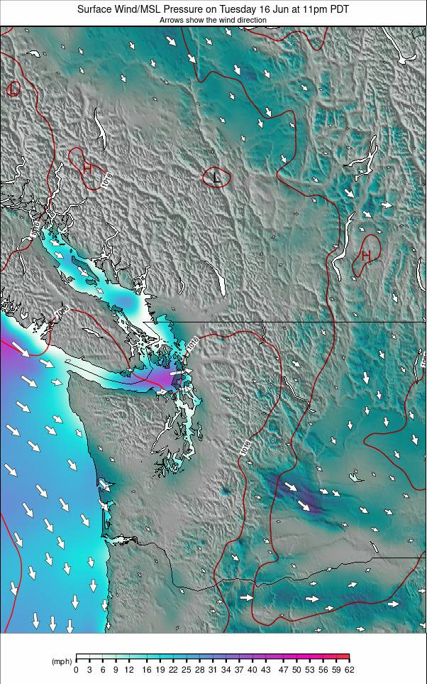 Washington / Vancouver weather map - click to go back to main thumbnail page