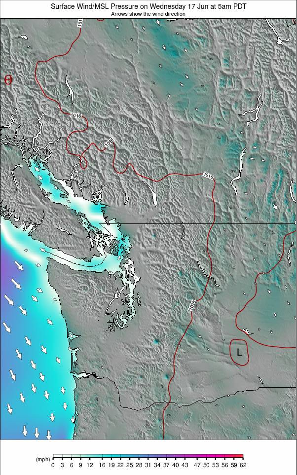 Washington / Vancouver weather map - click to go back to main thumbnail page