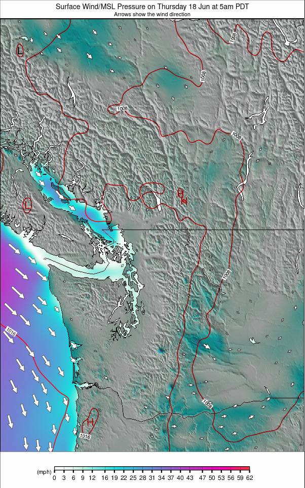 Washington / Vancouver weather map - click to go back to main thumbnail page