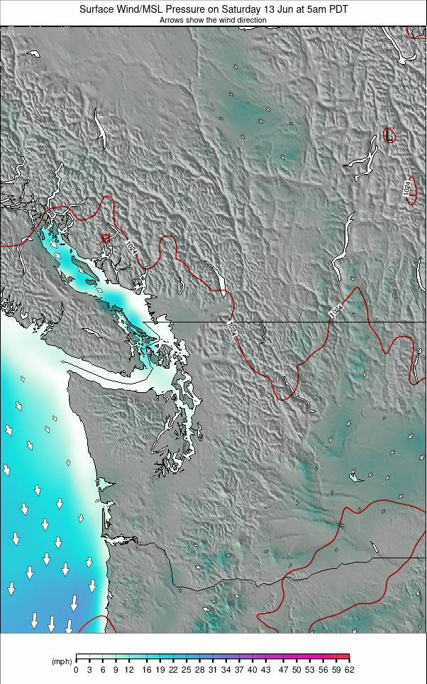 Washington / Vancouver weather map - click to go back to main thumbnail page