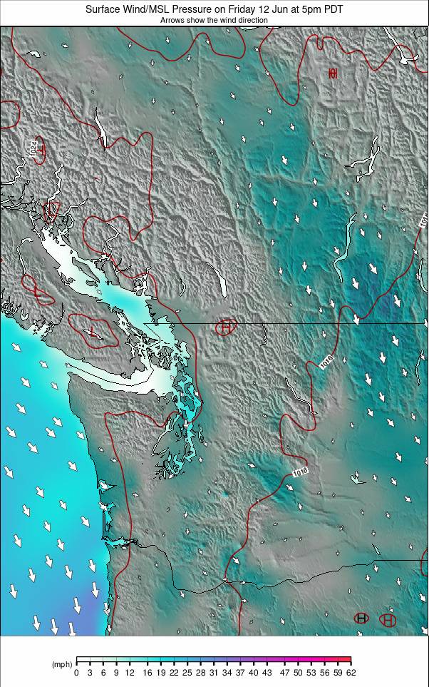 Washington / Vancouver weather map - click to go back to main thumbnail page