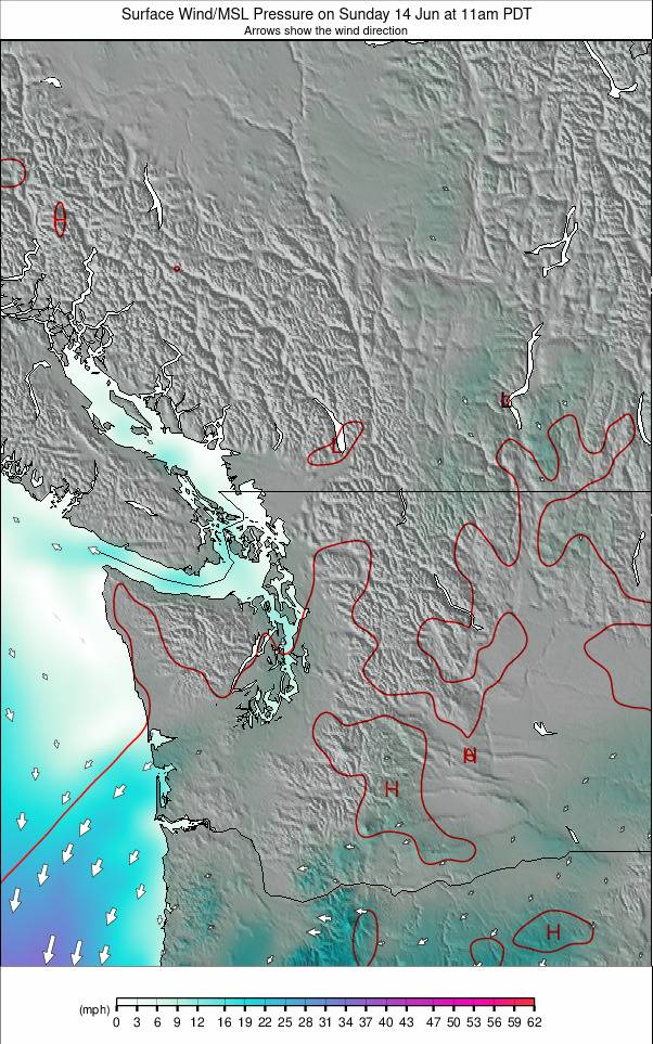 Washington / Vancouver weather map - click to go back to main thumbnail page