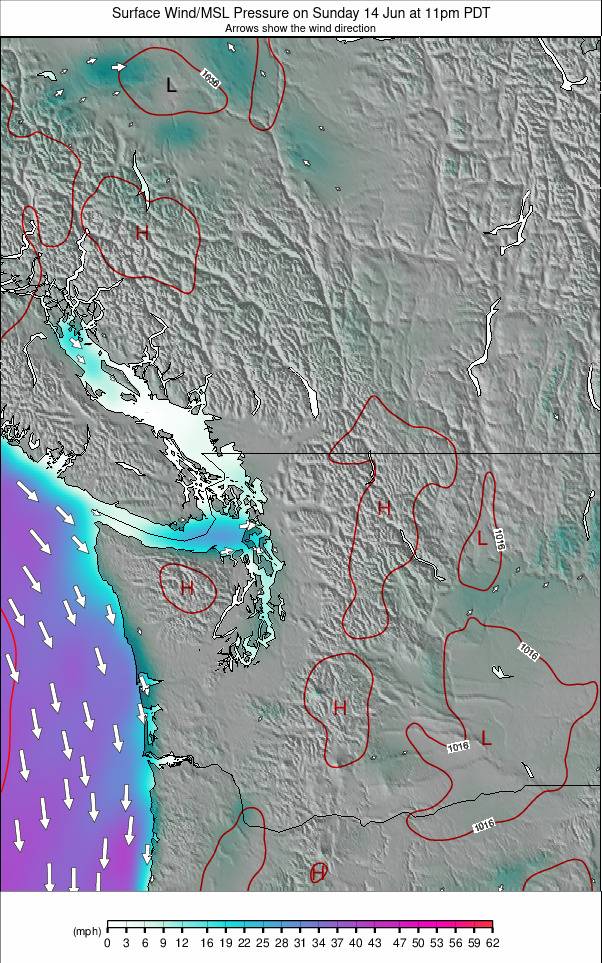 Washington / Vancouver weather map - click to go back to main thumbnail page