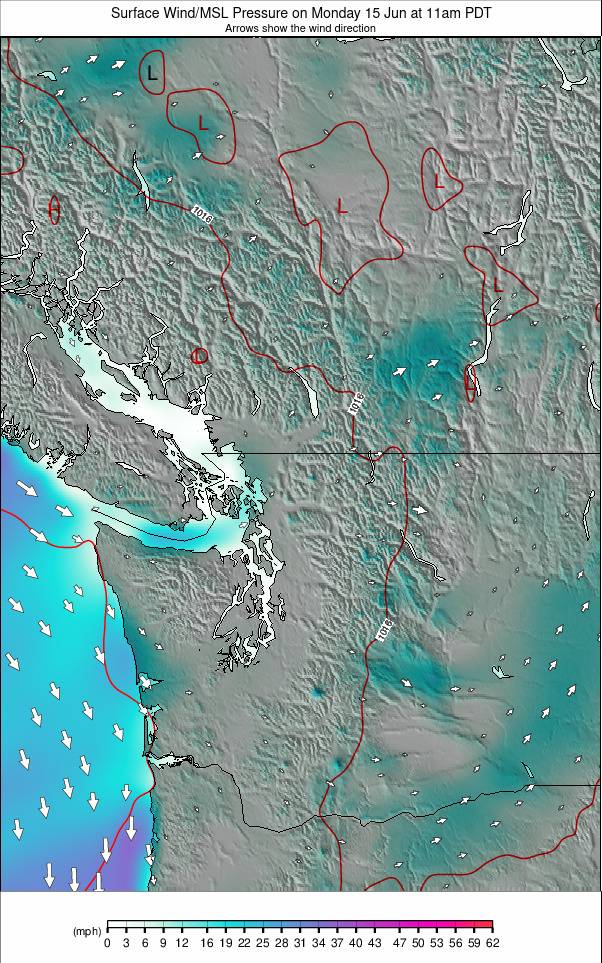 Washington / Vancouver weather map - click to go back to main thumbnail page