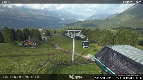 Live Snow webcam for Moena