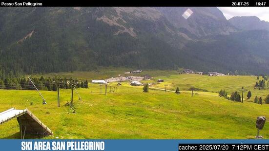 Live Snow webcam for Passo San Pellegrino