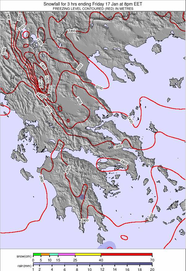 Greece Snow Forecast